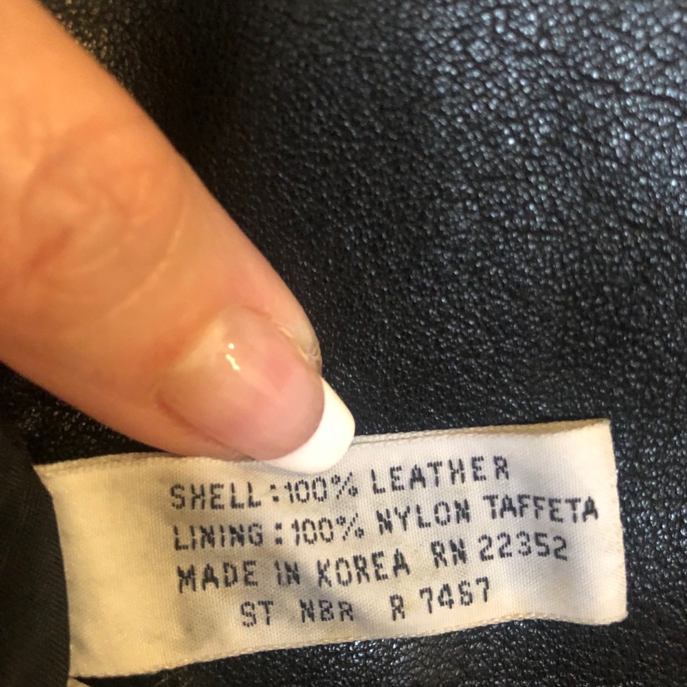 Split End Ltd Full Length Leather Coat - image 4